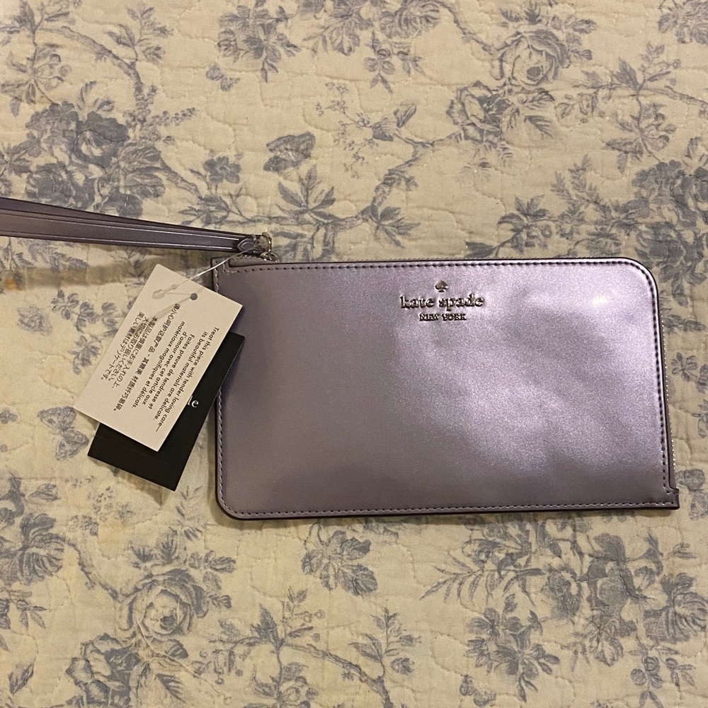 Kate Spade Shimmering Purple Wristlet